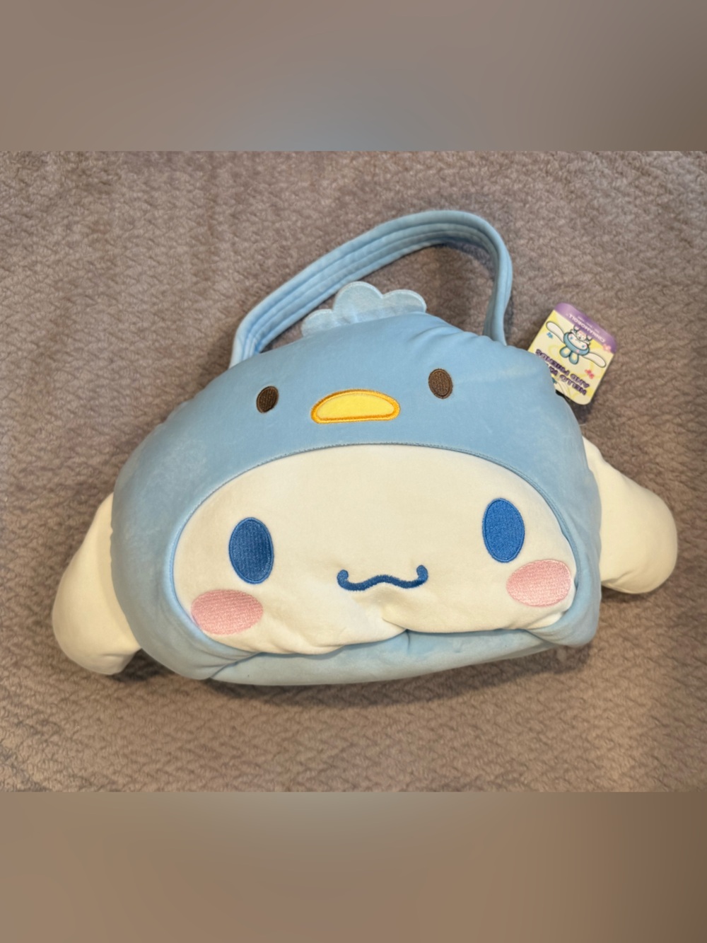 Sanrio Blue & White Cinnamoroll Plush Character Easter Basket or Bag